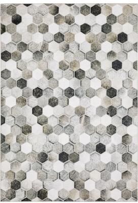 Vista Home Montreux Geometric Animal Print Gray Area Rug
