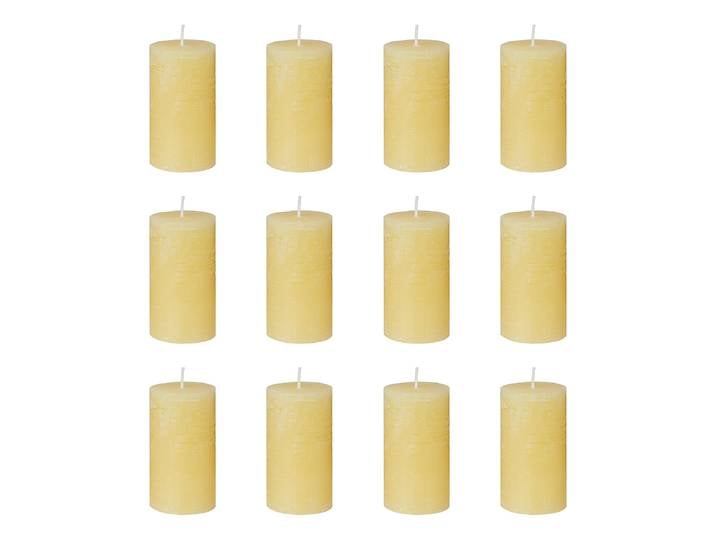 Bougies RUSTIC - lot de 12 13cm Jaune