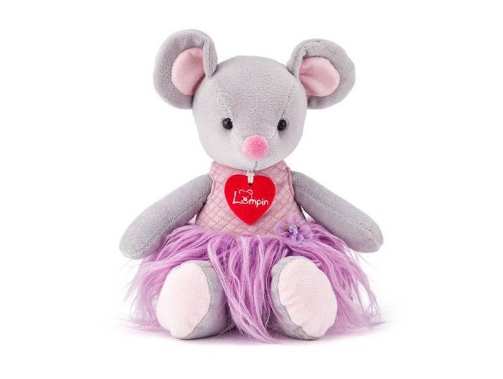 Lumpin Akiko - Knuffelmuis 30 cm - Grijs (Let op! !)