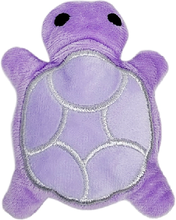 Quick Pick Pro Cute Turtle Squeaky Dog Toy Plush Chew Toy For Puppies & Small Dogs purpal