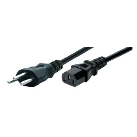 Tecline Netzanschlusskabel Schweiz, Stecker an Kaltgerätebuchse, schwarz, 1,8 m (1.80 m) (35022)