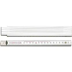 Gliedermaßstab L.2m B.16mm mm/cm EG III Buche weiß BMI