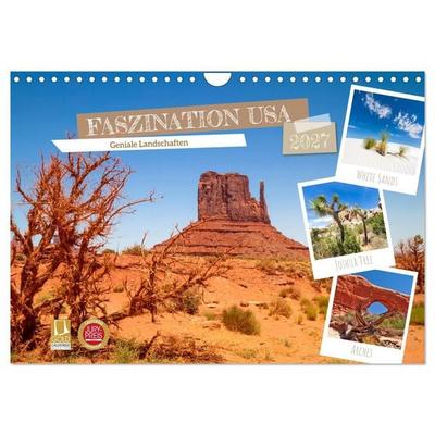 FASZINATION USA Geniale Landschaften (Wandkalender 2027 DIN A4 quer), CALVENDO Monatskalender