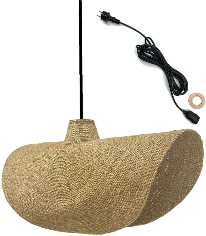 LUMISKY Suspension secteur herbe marine beige d93cm Beige 30x88x30cm