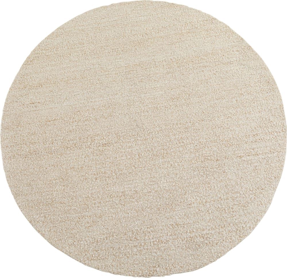 Kare Design Tapis en polyester bouclé crème d200 Beige 200x2x200cm