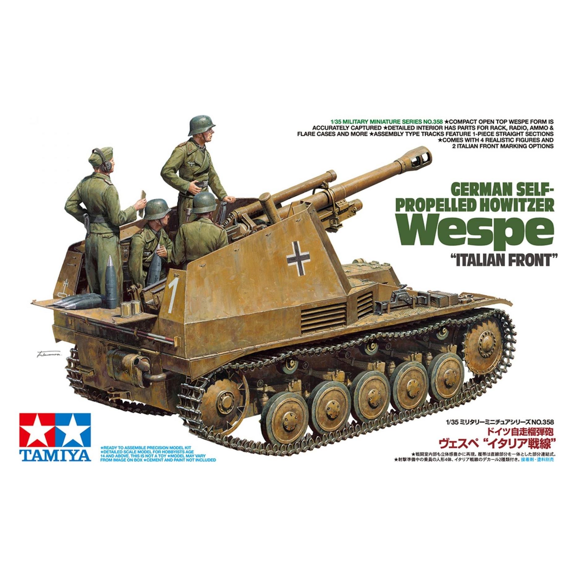 Tamiya German Howitzer Wespe Italian Front (35358)