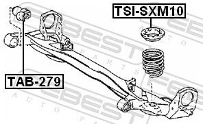 Febest Federteller Tsi-Sxm10 Oben Für Toyota