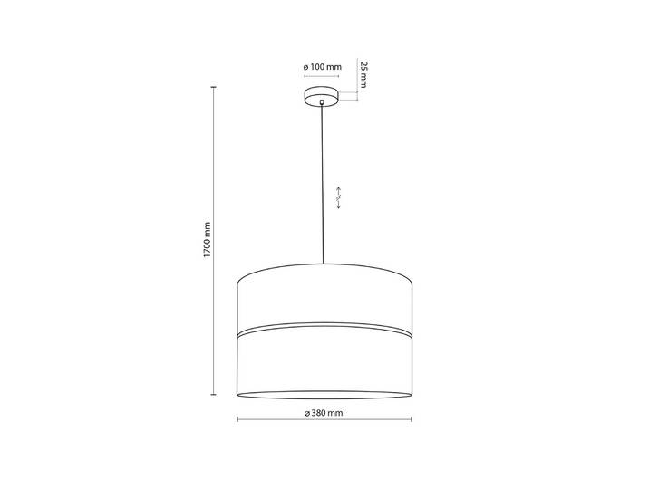 Hängeleuchte Nicol TK Lighting, dimmbar, Holz hell, für Wohn- / Esszimmer, Modern
