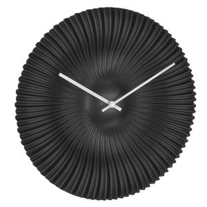 TFA Wanduhr 60.3031.01 Design, Kunststoff, analog, Quarzuhr, Ø 33 cm, schwarz