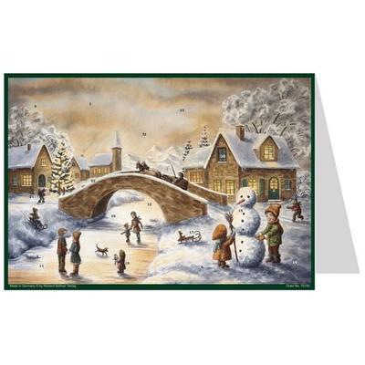 Postkarten-Adventskalender 'An der Brücke'