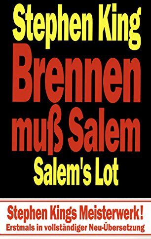 Stephen King - Brennen muß Salem: Roman - Preis vom 16.10.2026 11:41:07 h