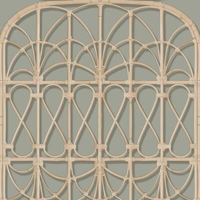 Veer Decor Lattice Rattan Panels Wallpaper