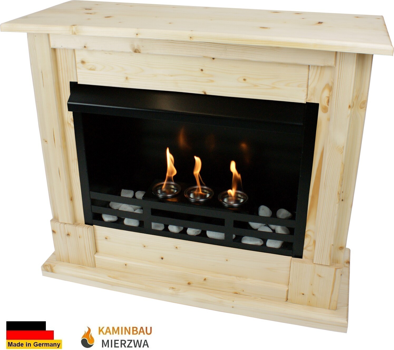Ethanol und Gelkamin Modell Emily Premium Natur incl. 21 teil. Set
