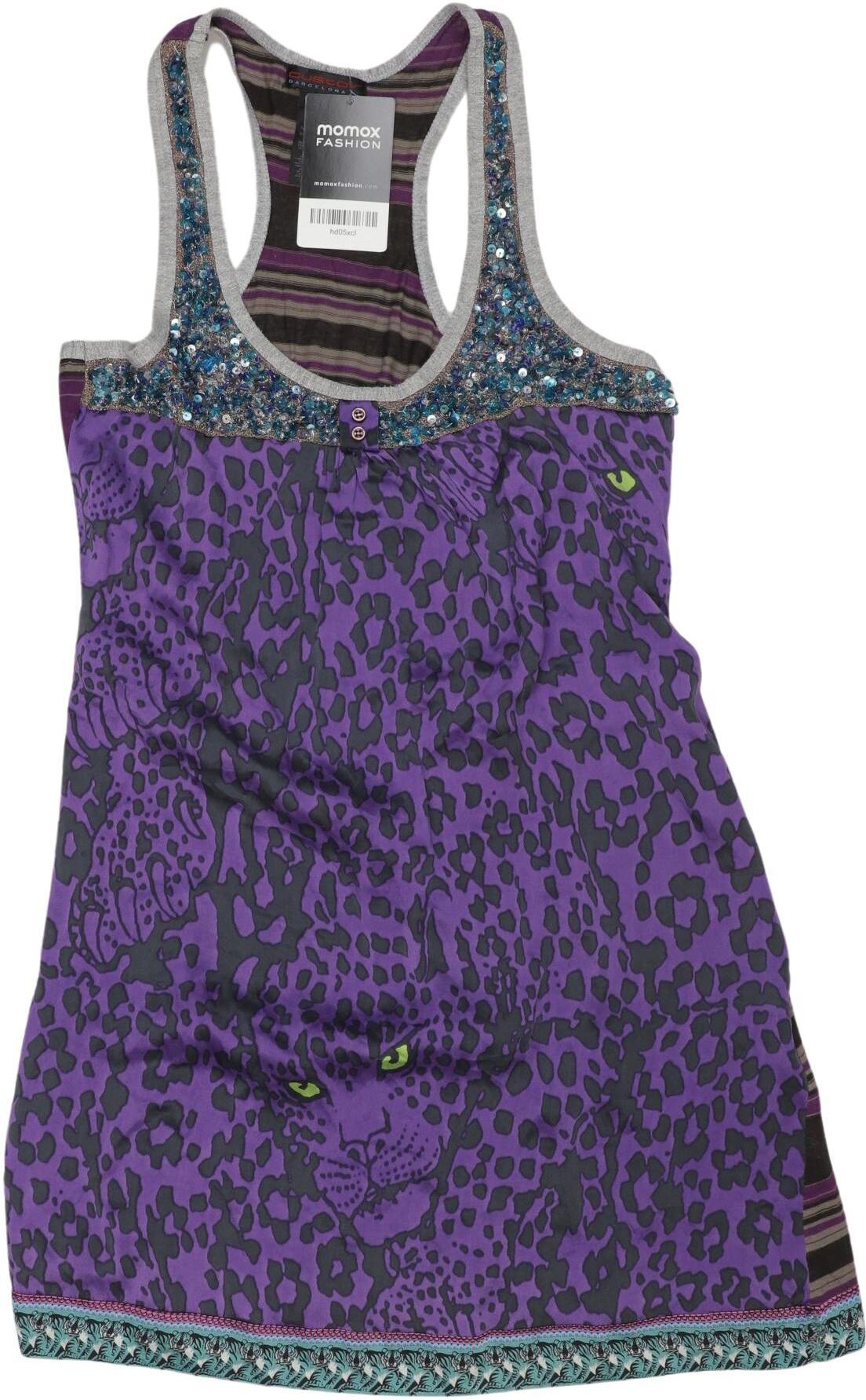 Custo Barcelona Damen Top, Lila, Gr. Xxs, Seide / Baumwolle / Modal / Synthetik - Second Hand