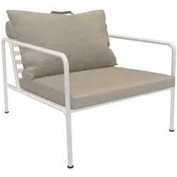 Outdoor Lounge-Sessel AVON weiß Asche