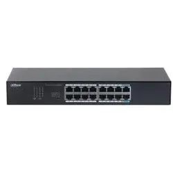 Dahua Switch S3016-16GT Desktop/pedestal Rack 16x10Base-T / 100Base-TX S3016-16GT (16 Ports), Netzwerk Switch, Schwarz