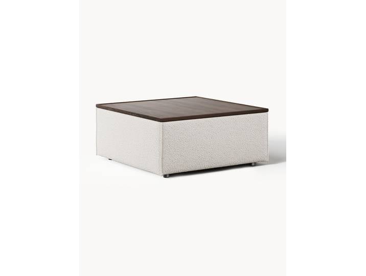 Pouf en bouclette avec rangement Lennon