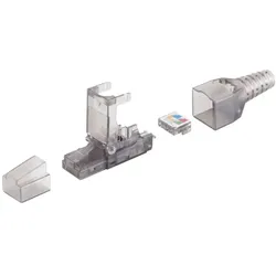 RJ-45 Stecker, werkzeuglos, UTP, Cat. 6A