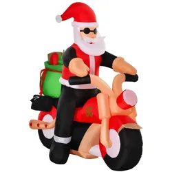HOMCOM - aufblasbarer Weihnachtsmann - 153 x 55 x 150 cm
