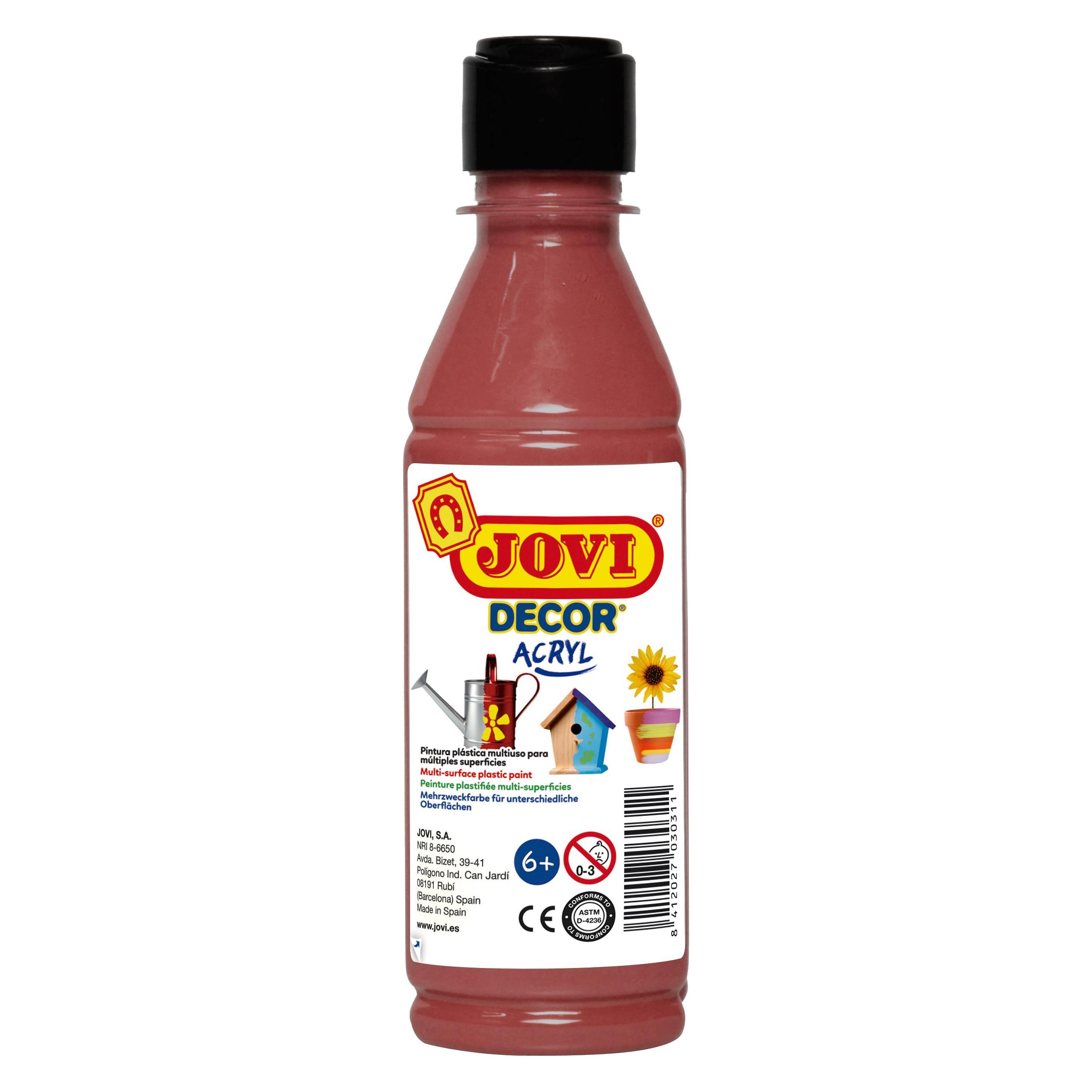 Jovi Acrylfarbe Jovidecor braun 250ml Flasche (250 ml) (68012)
