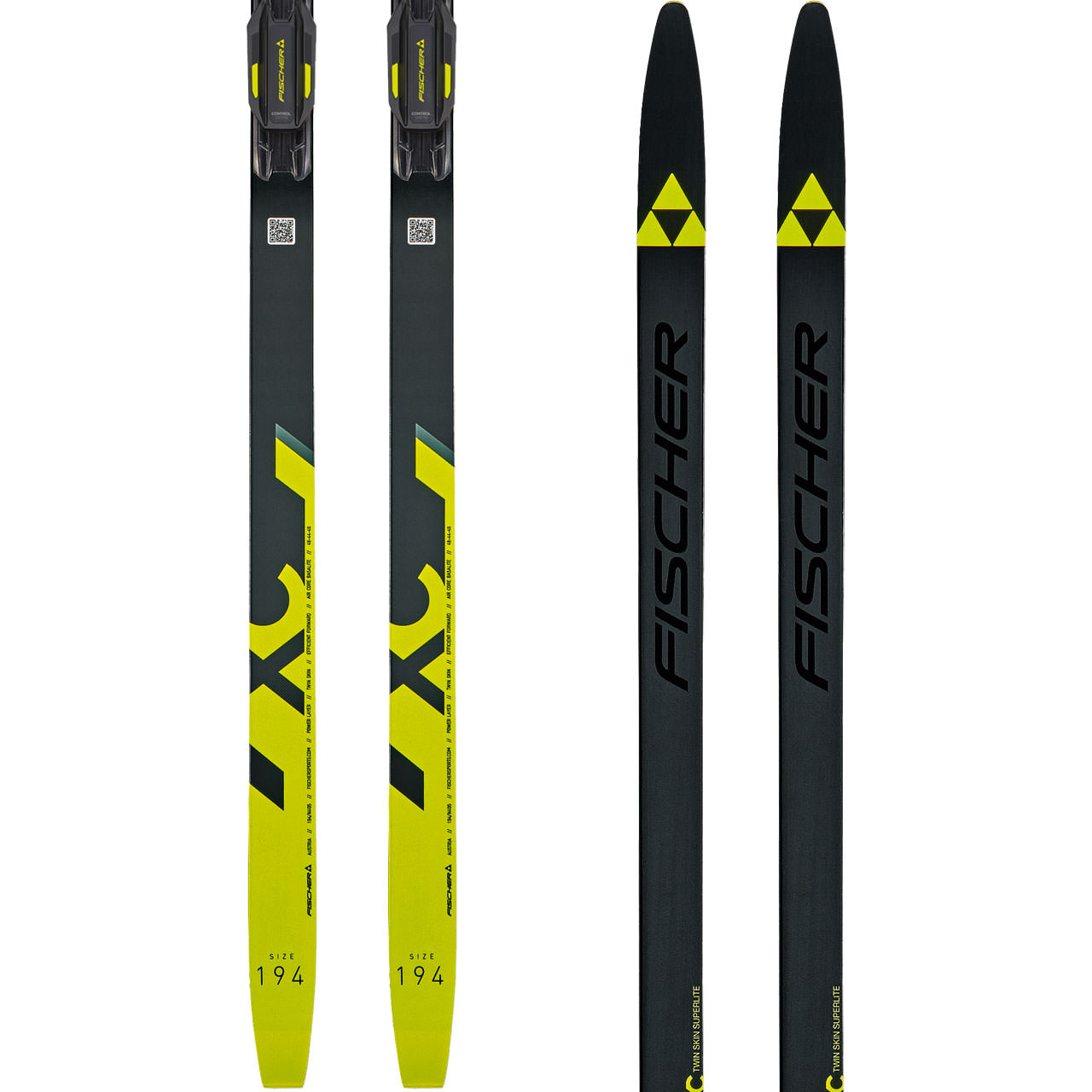 Fischer Twin Skin Superlite EF Stiff SET - 179 cm = 55 - 69 kg