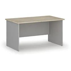 Bürotisch PRIMO GRAY, 140x80 cm, grau/natur Eiche