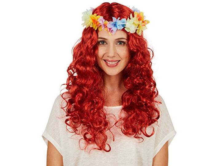 Dressforfun Vrouwenpruik krullen Hawaii