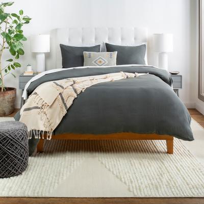 Livabliss Suzzy Solid Linen Duvet Cover Set