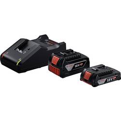 Bosch Professional GBA 18V 2.0 Ah + 4.0 Ah Ladegerät 1600A01ZS9 inkl. 2. Akku