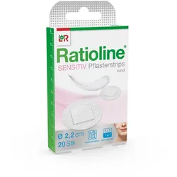 Ratioline Sensitive Pflasterstrips rund 20 St