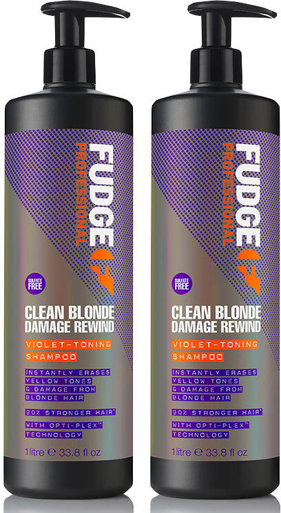 Fudge DOUBLE Clean Blonde Damage Rewind Purple Violet Toning & Repair