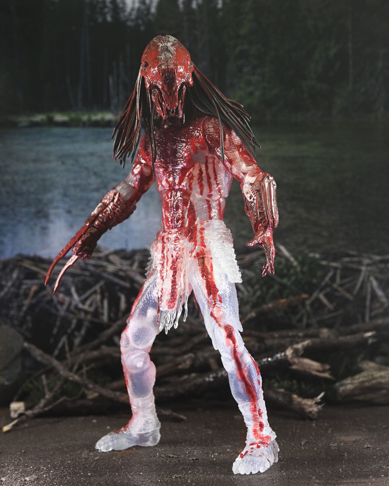 NECA Prey Actiefiguur Ultimate Feral Bear Blood Predator, 18 cm