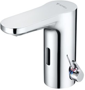 Schell CELIS E2 Infrarot-Waschtisch-Armatur 002800699 HD-M, Netzbetrieb, verchromt, mit Unterputznetzteil