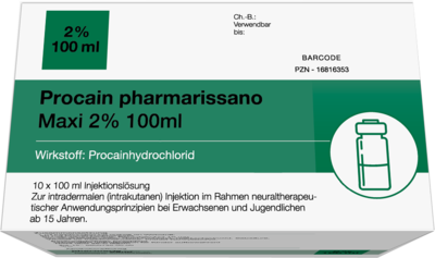 medphano Arzneimittel GmbH PROCAIN pharmarissano Injektionsflasche 2% 100 ml 10X100 ml 16816353