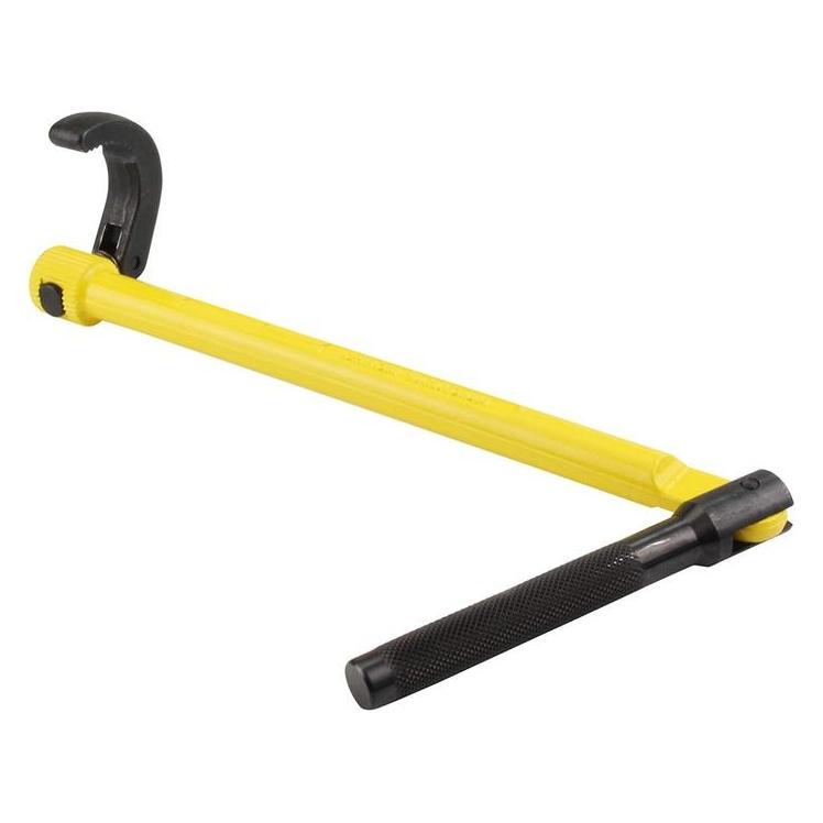 Stanley Standhahnschlüssel (grössenverstellbar, schwenkbarer Griff, gerändelter Haken, Chrom-Vanadium (0-70-453)