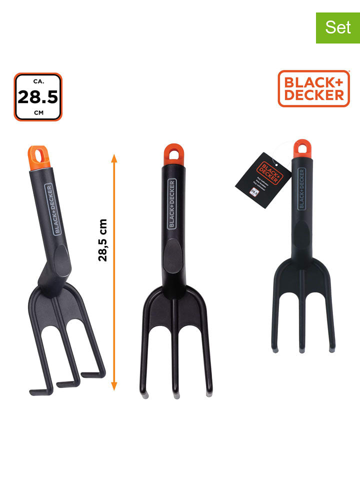 Black & Decker 2er-Set: Handkultivatoren in Schwarz - (H)28,5 cm - onesize
