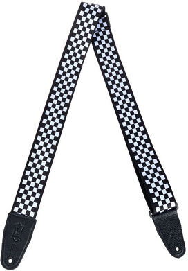 Levys "Poly Strap 2" Checkerboard" Schwarz und Weiß