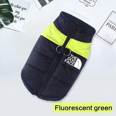 Inspired Finds Winter Outdoor Dog Hoodie Sport Coat For Large Breeds light Green 3xl