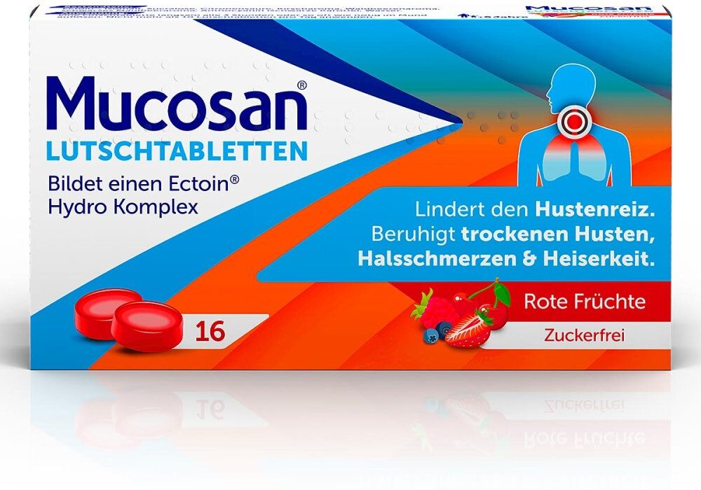 Mucosan Lutschtabletten Rote Früchte 16stk