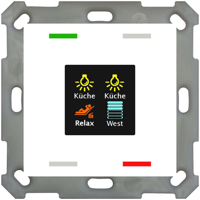 MDT technologies Taster Smart 55 4 boutons écran couleur, rws/glä BE-TAS5504.01 (BE-TAS5504.01)