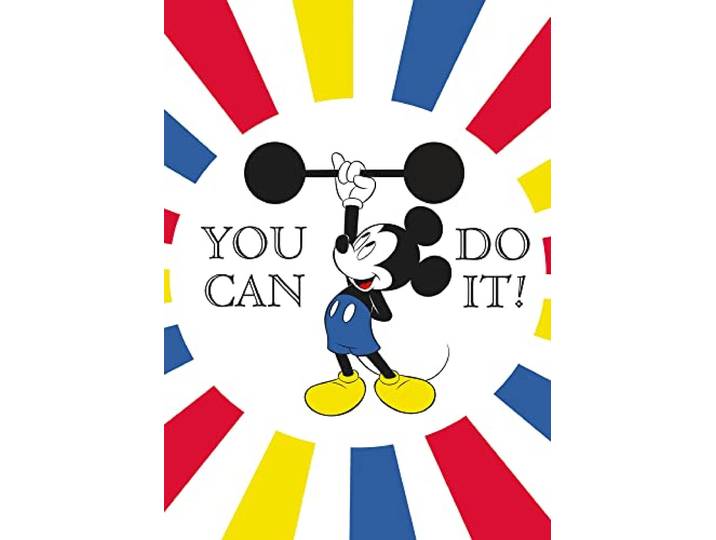 Komar Mickey Mouse Do It – Taille : 50 x 70 cm Tableau mural\, poster (sans cadre) Disney