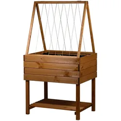 Tchibo - Hochbeet Kubus - 58x78x146cm - braun -