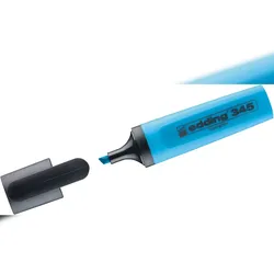 Textmarker edding 345 highlighter hellblau Keilspitze Packung mit 10 Stück