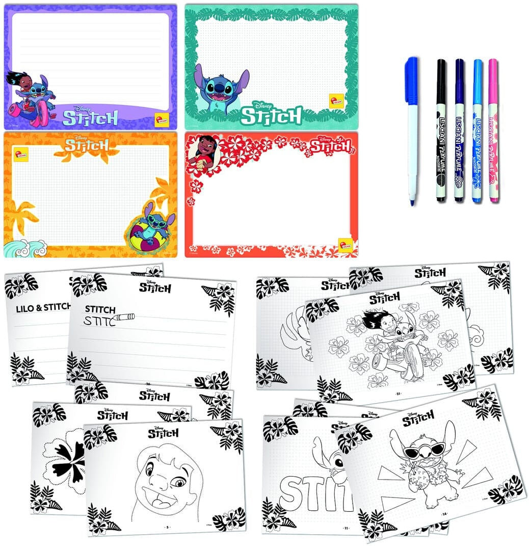 Lisciani Stitch Drawing School - Learn To Draw With Progressive Step By Step Guides And Colorful Illustrations For Kids