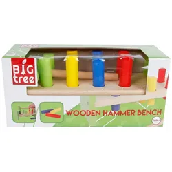 Hippo Wooden blocks for driving with a hammer in a box - 610064