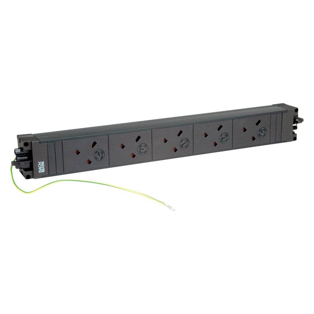 Bachmann STEP BASE 5xUK 3.15A inkl. Erdung (5x, BS 1363) (906.1459)