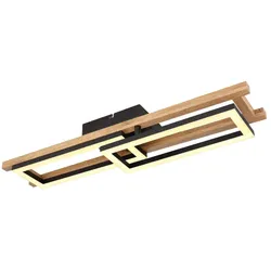 Globo 67266D Illa Deckenleuchte Metall Schwarz Matt, Led