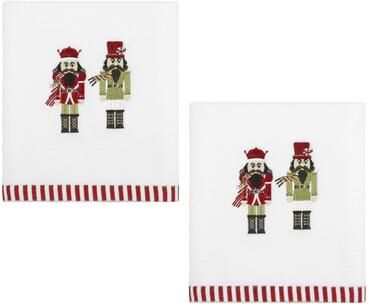 Avanti Linens Avanti Peppermint Nutcracker 2-Pack Hand Towel - Hand Towel 2 Pack