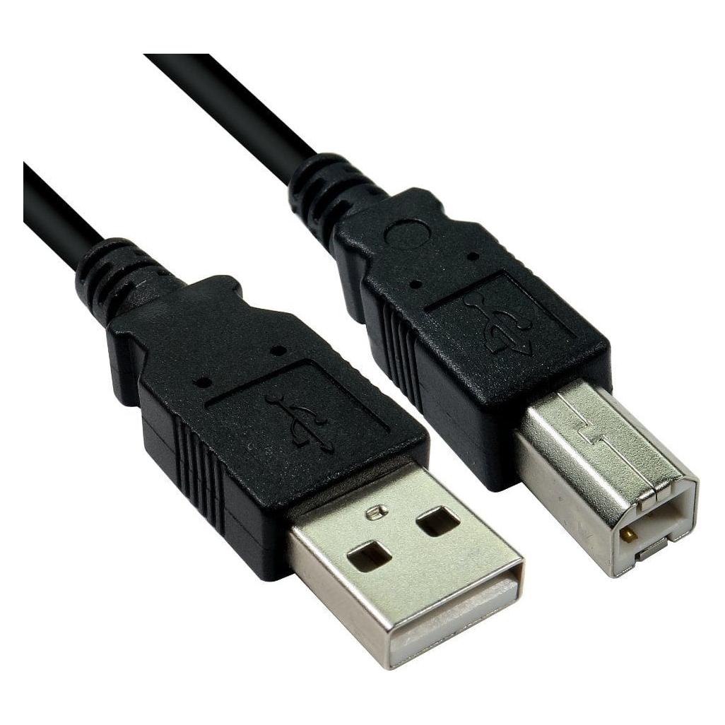 Cables Direct CDL 3M USB 2.0 A M - B M Blk 28/24 (3 m, USB 2.0) (USB2-103K)