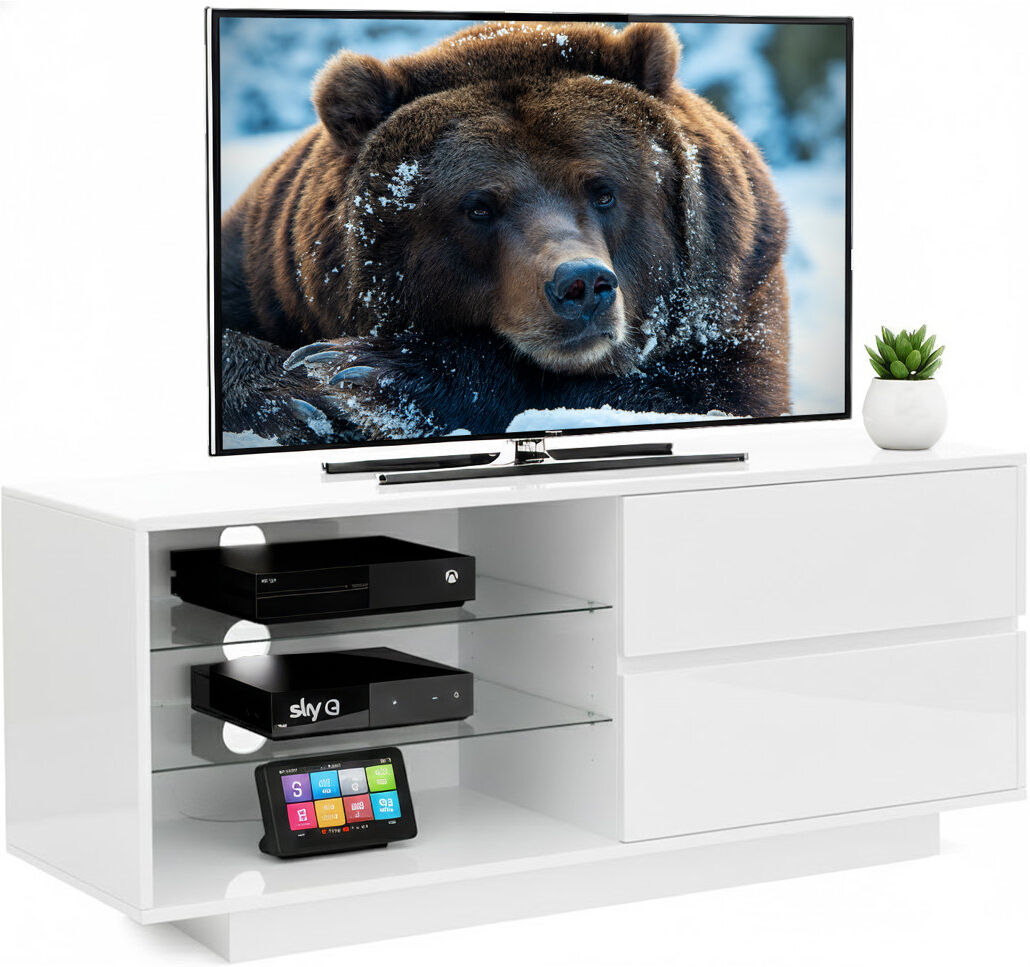 Latitude Run Kreitman TV Stand for TVs up to 55" White 55"